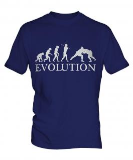 Sumo Wrestler Evolution Mens T-Shirt