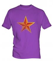 Faded Communist Star Mens T-Shirt