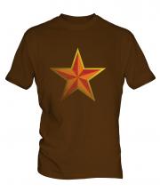 Faded Communist Star Mens T-Shirt