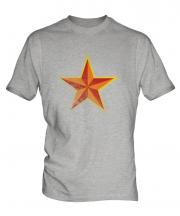 Faded Communist Star Mens T-Shirt