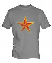 Faded Communist Star Mens T-Shirt