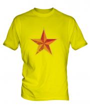 Faded Communist Star Mens T-Shirt