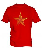 Faded Communist Star Mens T-Shirt