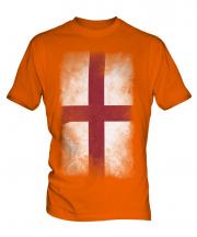 England St George Faded Flag Mens T-Shirt
