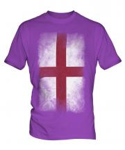 England St George Faded Flag Mens T-Shirt