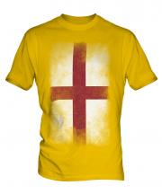 England St George Faded Flag Mens T-Shirt