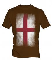 England St George Faded Flag Mens T-Shirt