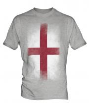 England St George Faded Flag Mens T-Shirt