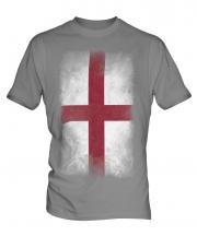England St George Faded Flag Mens T-Shirt