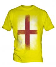 England St George Faded Flag Mens T-Shirt
