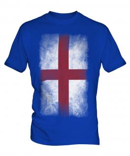 England St George Faded Flag Mens T-Shirt