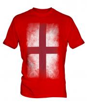 England St George Faded Flag Mens T-Shirt