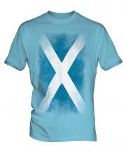 Scotland Faded Flag Mens T-Shirt