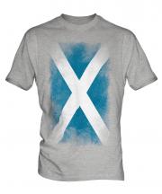 Scotland Faded Flag Mens T-Shirt
