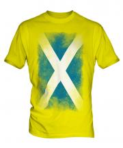 Scotland Faded Flag Mens T-Shirt