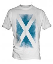 Scotland Faded Flag Mens T-Shirt