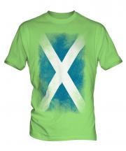 Scotland Faded Flag Mens T-Shirt