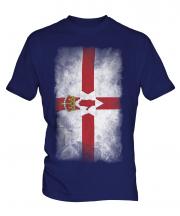 Northern Ireland Faded Flag Mens T-Shirt