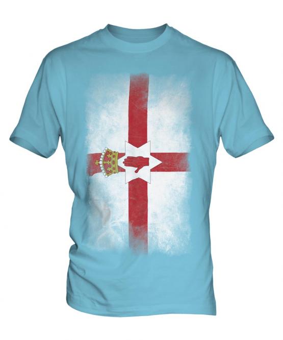 Northern Ireland Faded Flag Mens T-Shirt