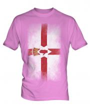 Northern Ireland Faded Flag Mens T-Shirt