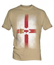 Northern Ireland Faded Flag Mens T-Shirt