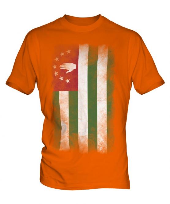 Abkhazia Faded Flag Mens T-Shirt