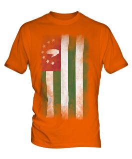 Abkhazia Faded Flag Mens T-Shirt