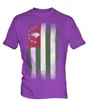 Abkhazia Faded Flag Mens T-Shirt