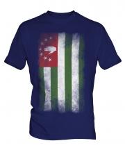 Abkhazia Faded Flag Mens T-Shirt