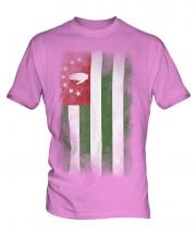 Abkhazia Faded Flag Mens T-Shirt