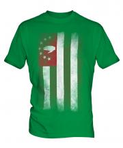 Abkhazia Faded Flag Mens T-Shirt