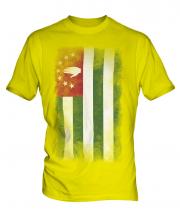 Abkhazia Faded Flag Mens T-Shirt