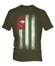 Abkhazia Faded Flag Mens T-Shirt
