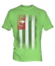 Abkhazia Faded Flag Mens T-Shirt