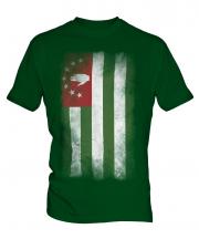 Abkhazia Faded Flag Mens T-Shirt