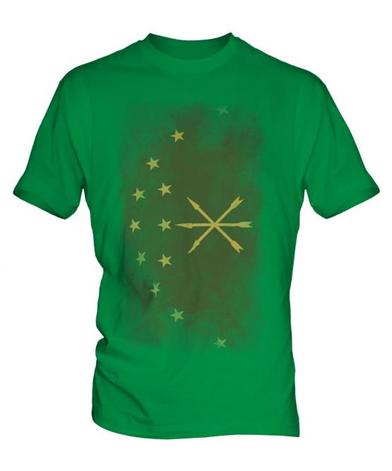 Adygea Faded Flag Mens T-Shirt