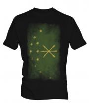 Adygea Faded Flag Mens T-Shirt