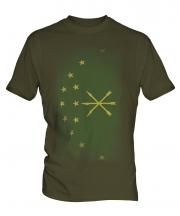 Adygea Faded Flag Mens T-Shirt