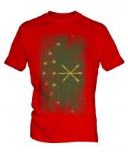 Adygea Faded Flag Mens T-Shirt