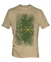 Adygea Faded Flag Mens T-Shirt