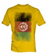 Afghanistan Faded Flag Mens T-Shirt