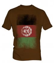 Afghanistan Faded Flag Mens T-Shirt