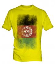 Afghanistan Faded Flag Mens T-Shirt