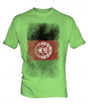 Afghanistan Faded Flag Mens T-Shirt