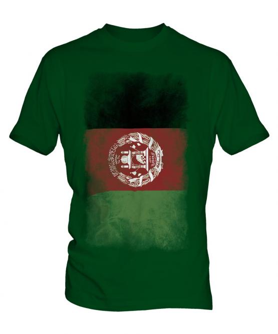 Afghanistan Faded Flag Mens T-Shirt