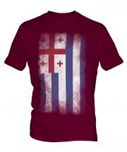 Ajaria Faded Flag Mens T-Shirt