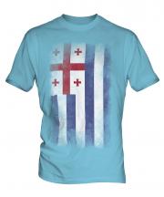 Ajaria Faded Flag Mens T-Shirt