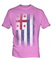 Ajaria Faded Flag Mens T-Shirt