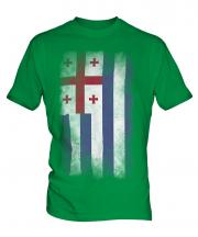 Ajaria Faded Flag Mens T-Shirt