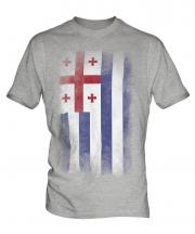 Ajaria Faded Flag Mens T-Shirt